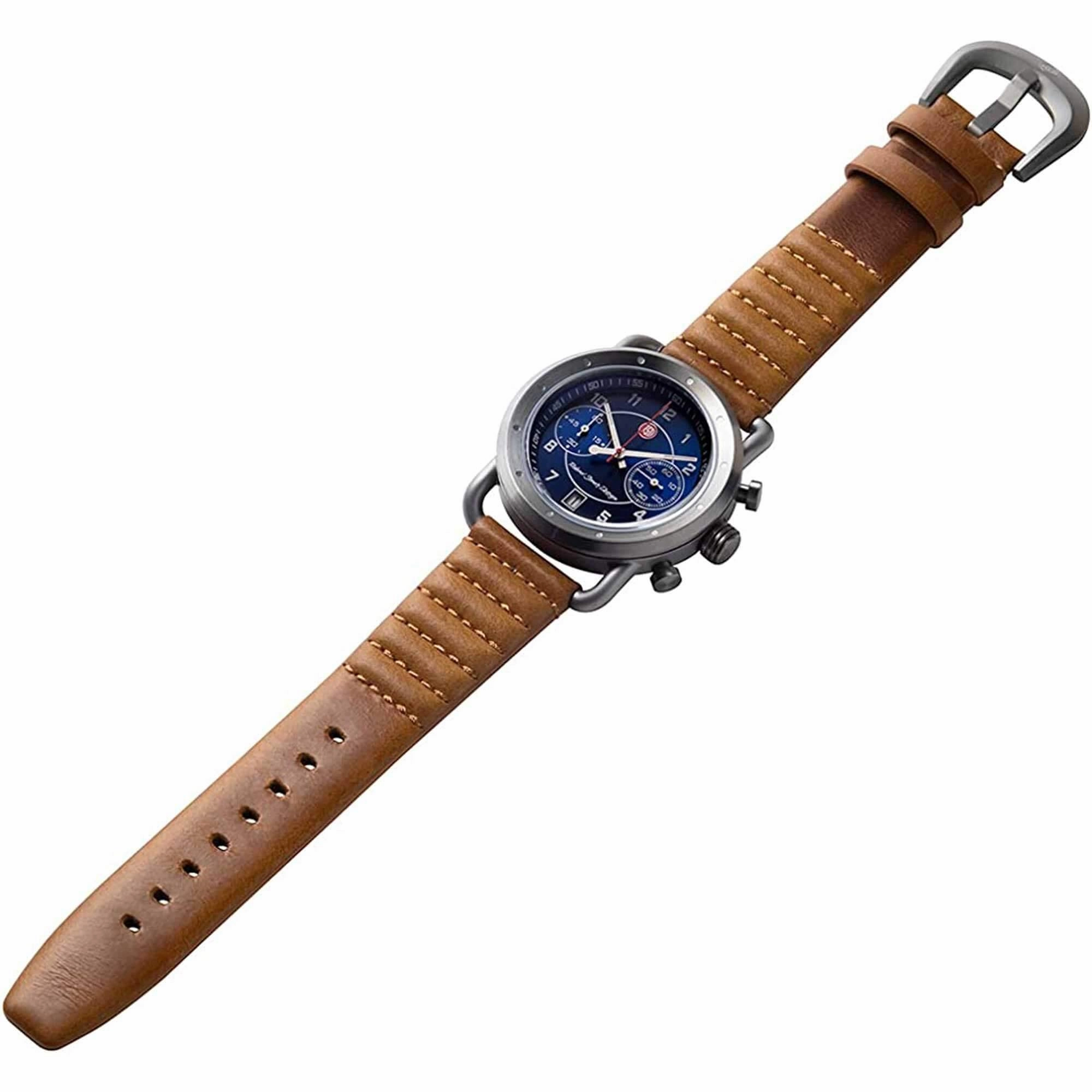 Szanto Icon Unisex Chronograph Watch - Roland Sands Signature Tan Strap | IC RS 2253