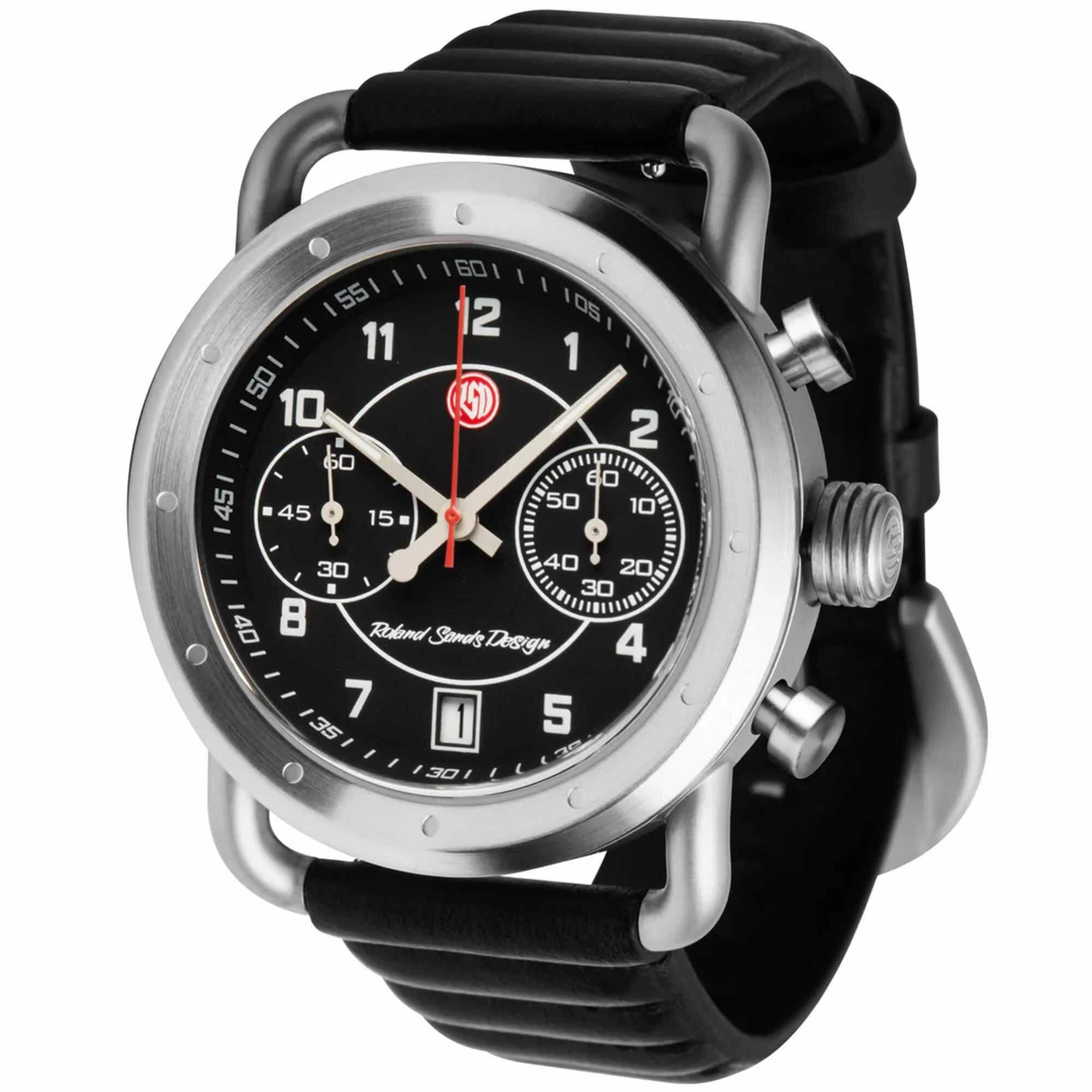 Szanto Icon Unisex Watch - Roland Sands Signature Chrono Black Strap | IC RS 2251