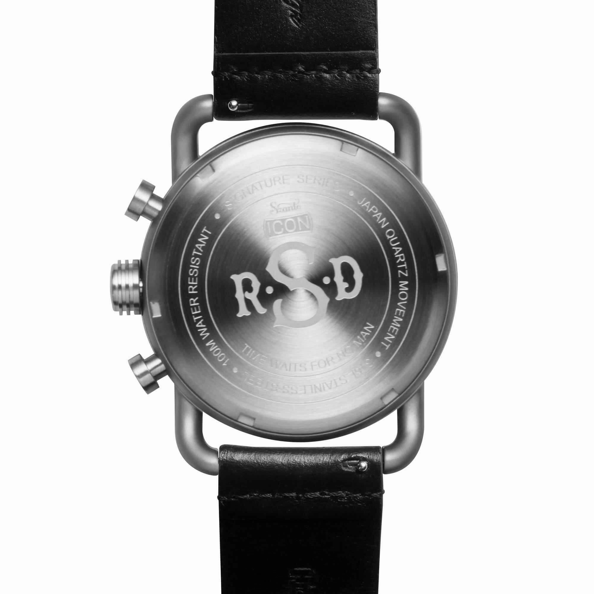 Szanto Icon Unisex Watch - Roland Sands Signature Chrono Black Strap | IC RS 2251