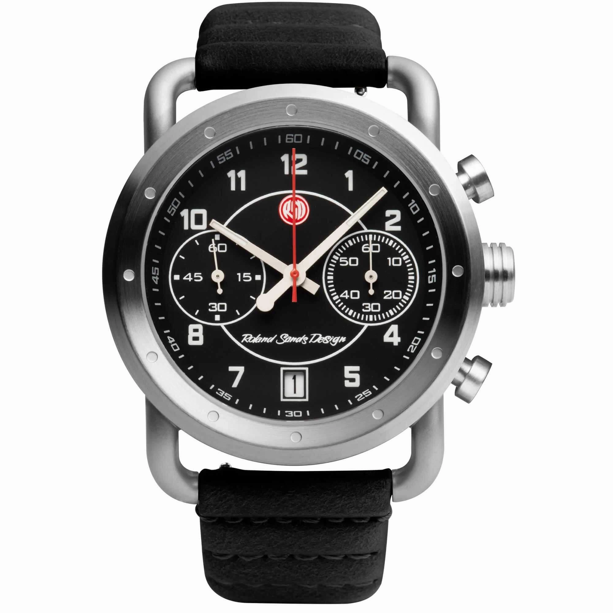 Szanto Icon Unisex Watch - Roland Sands Signature Chrono Black Strap | IC RS 2251
