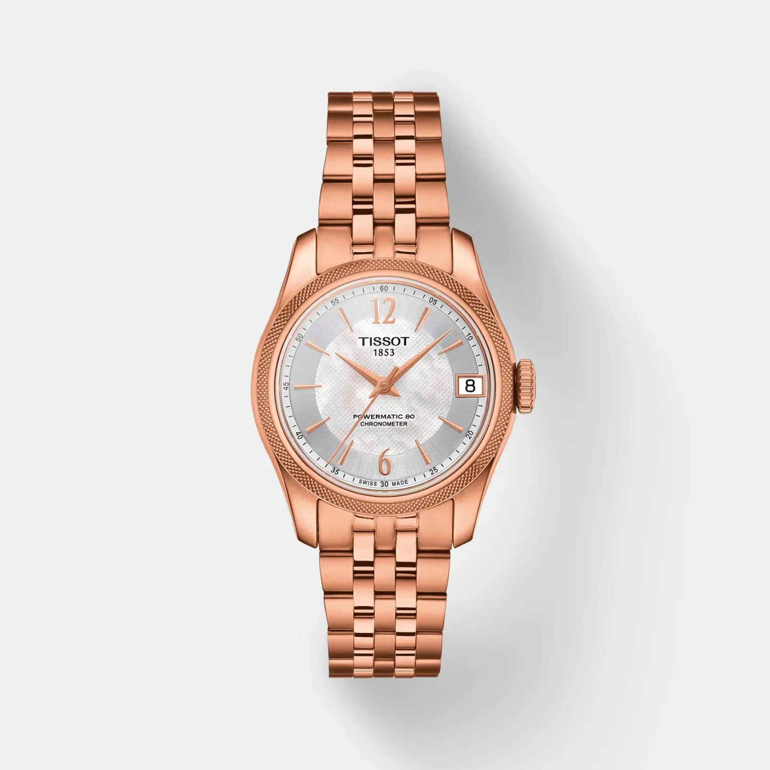 T-Classic Ballade Powermatic Women Automatic Mother Of Pearl Dial Analog Stainless Steel Watch T1082083311700