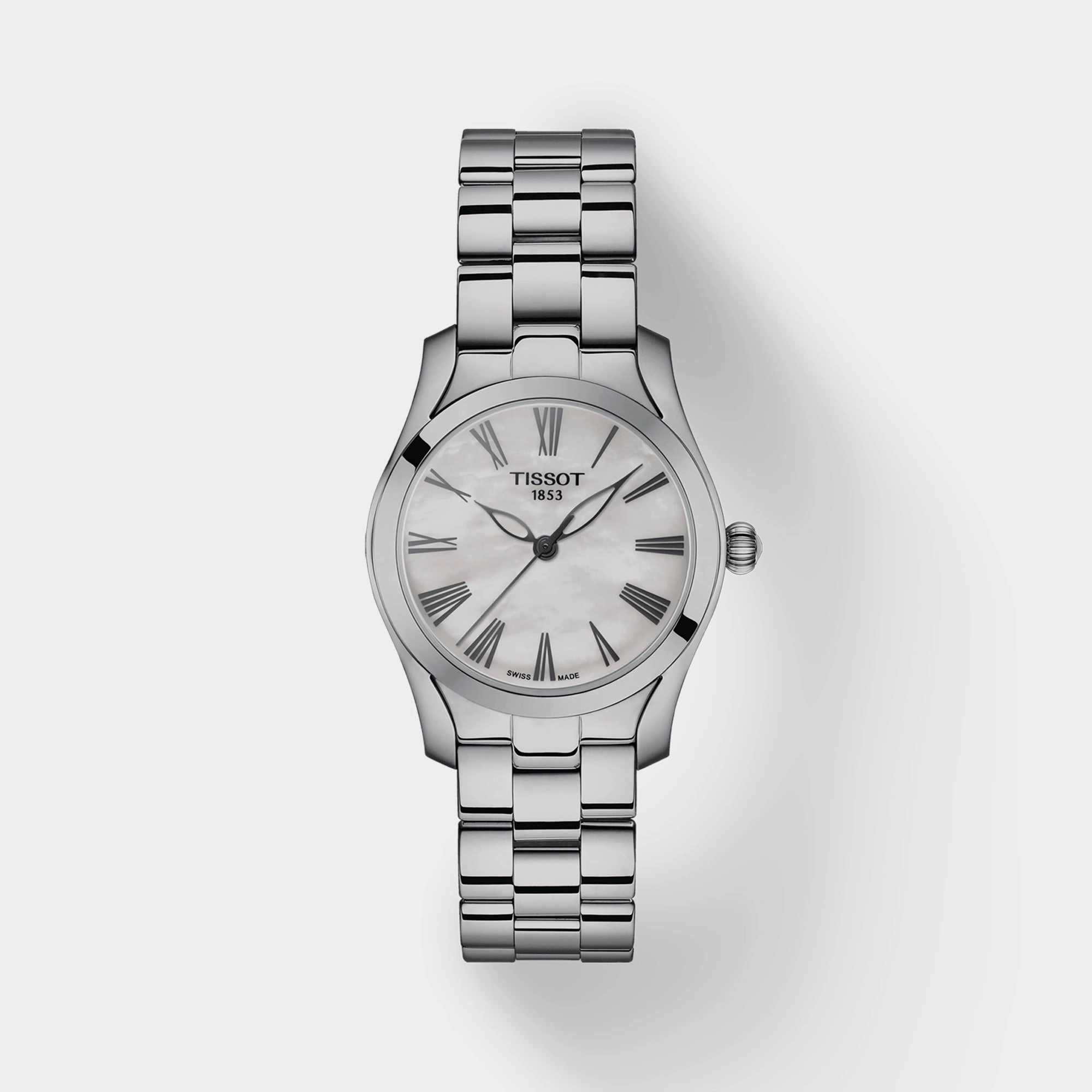 T-Wave Women's Mother Of Pearl Analog Stainless Steel Watch T1122101111300