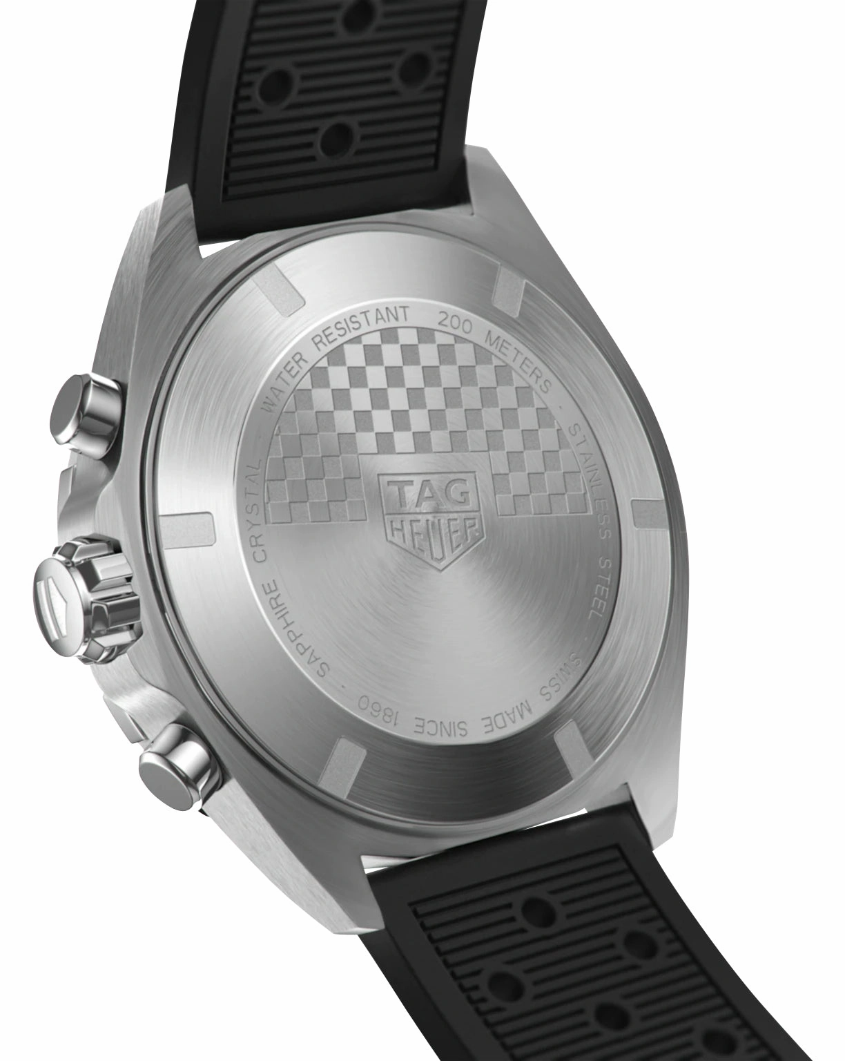 TAG Heuer Formula 1 Chronograph Stainless Steel Black Dial Black Rubber Strap Date Divers Quartz Mens Watch CAZ101AC.FT8024