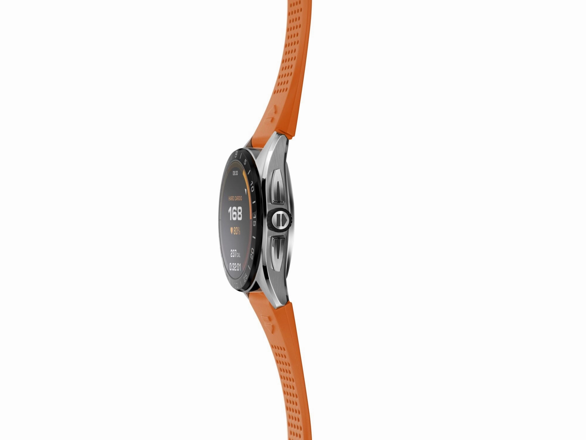 TAG Heuer Watch Connected Calibre E4 45 Orange Rubber