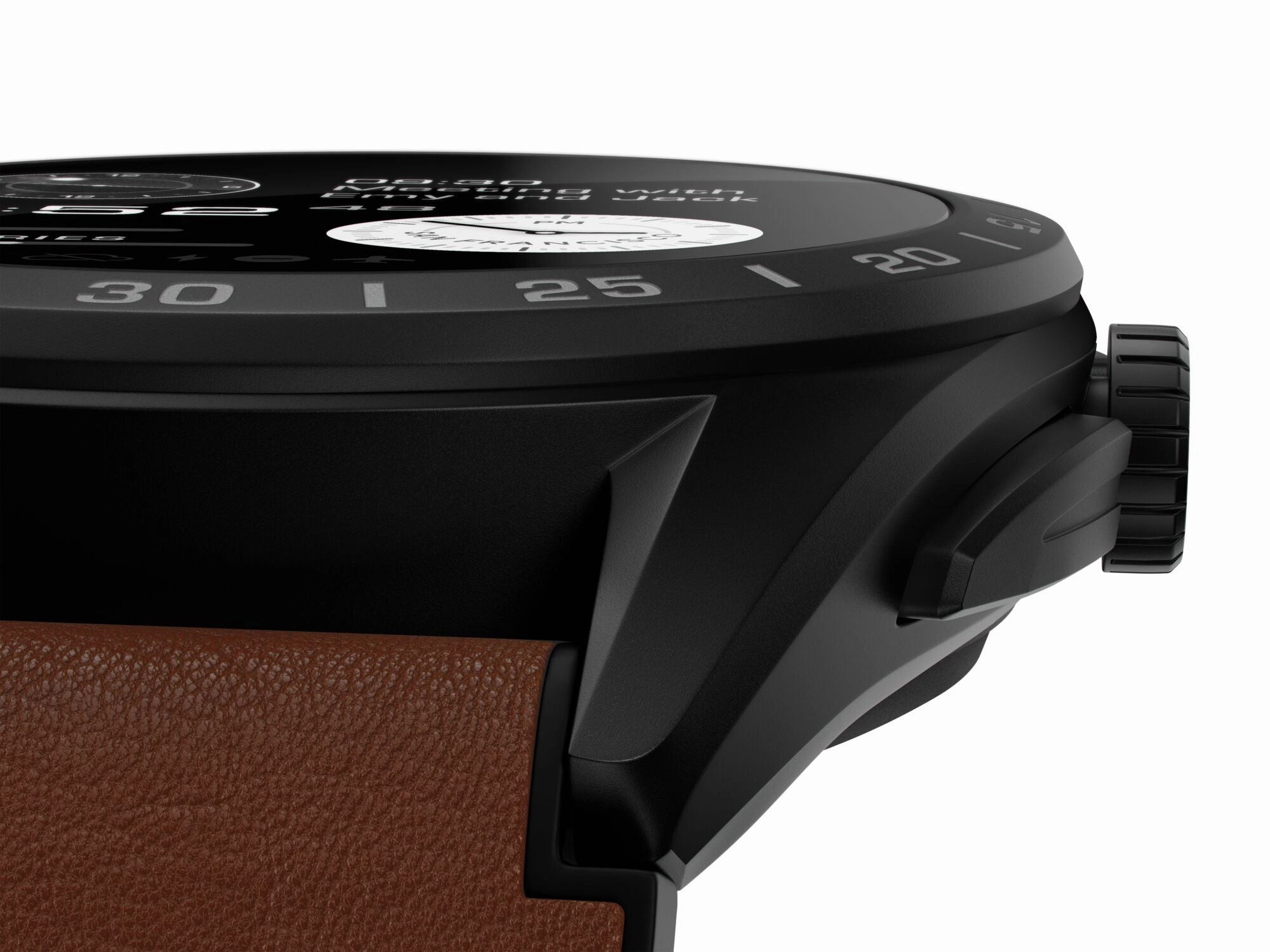 TAG Heuer Watch Connected Calibre E4 45 Titanium Brown Leather