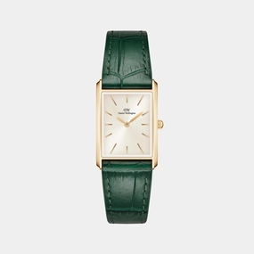 Tank Women Pearl White Dial Analog Leather Watch DW00100695K