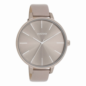 Taupe OOZOO watch with leather strap - C11347