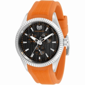 Technomarine Men's Quartz Watch - Sea Dream Charcoal Dial Orange Strap | TM-719023