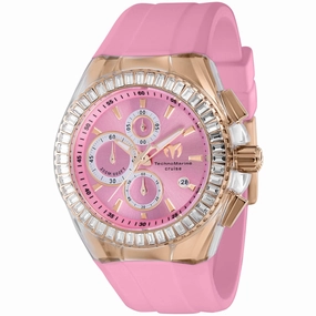 Technomarine Men's Watch - Cruise Glitz Rose Gold Case Pink Dial Strap | TM-121164