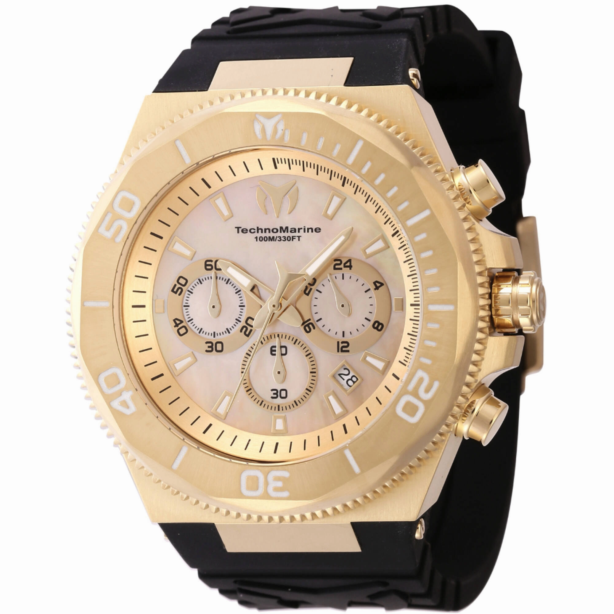 Technomarine Men's Watch - Manta Ocean Chronograph Gold and White Mop Dial | TM-222079