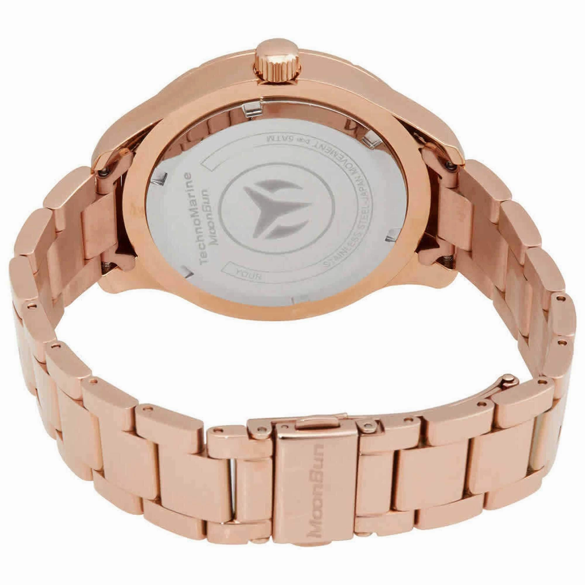 Technomarine Men's Watch - MoonSun Blue Dial Stainless Steel Bracelet | TM-818003