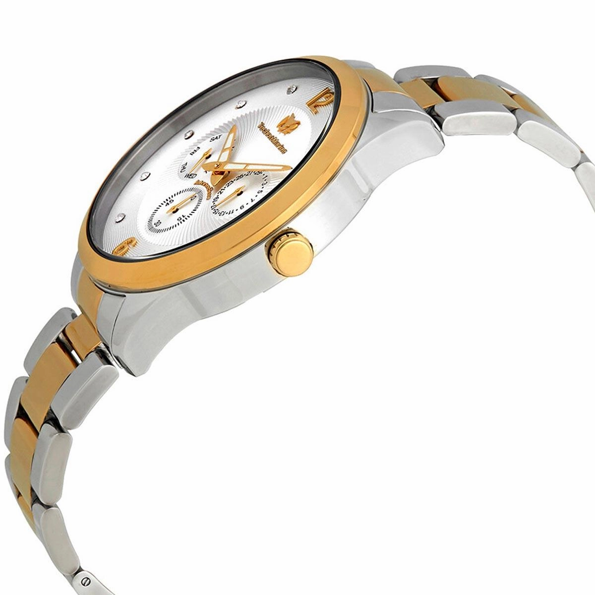 Technomarine Men's Watch - MoonSun Silver Dial Stainless Steel Bracelet | TM-117040