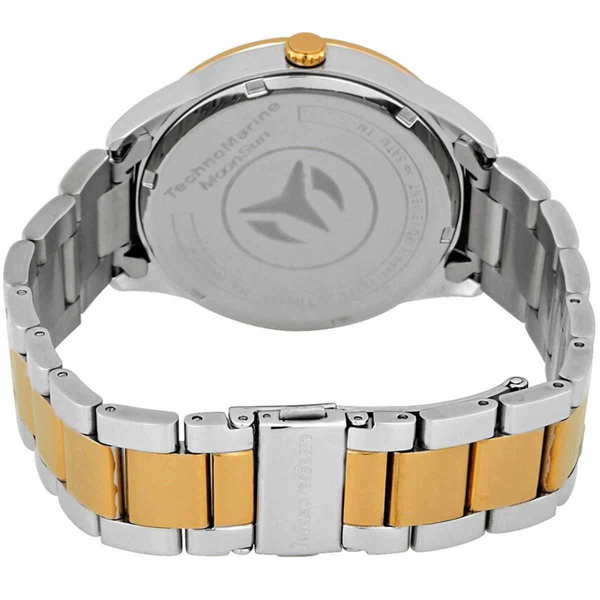 Technomarine Men's Watch - MoonSun Silver Dial Stainless Steel Bracelet | TM-117040