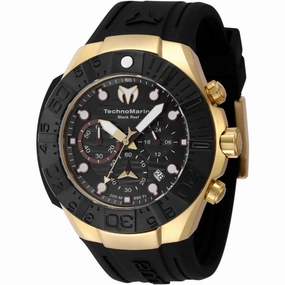 Technomarine Men's Watch - Reef Quartz Chronograph Black Silicone Strap | TM-523012