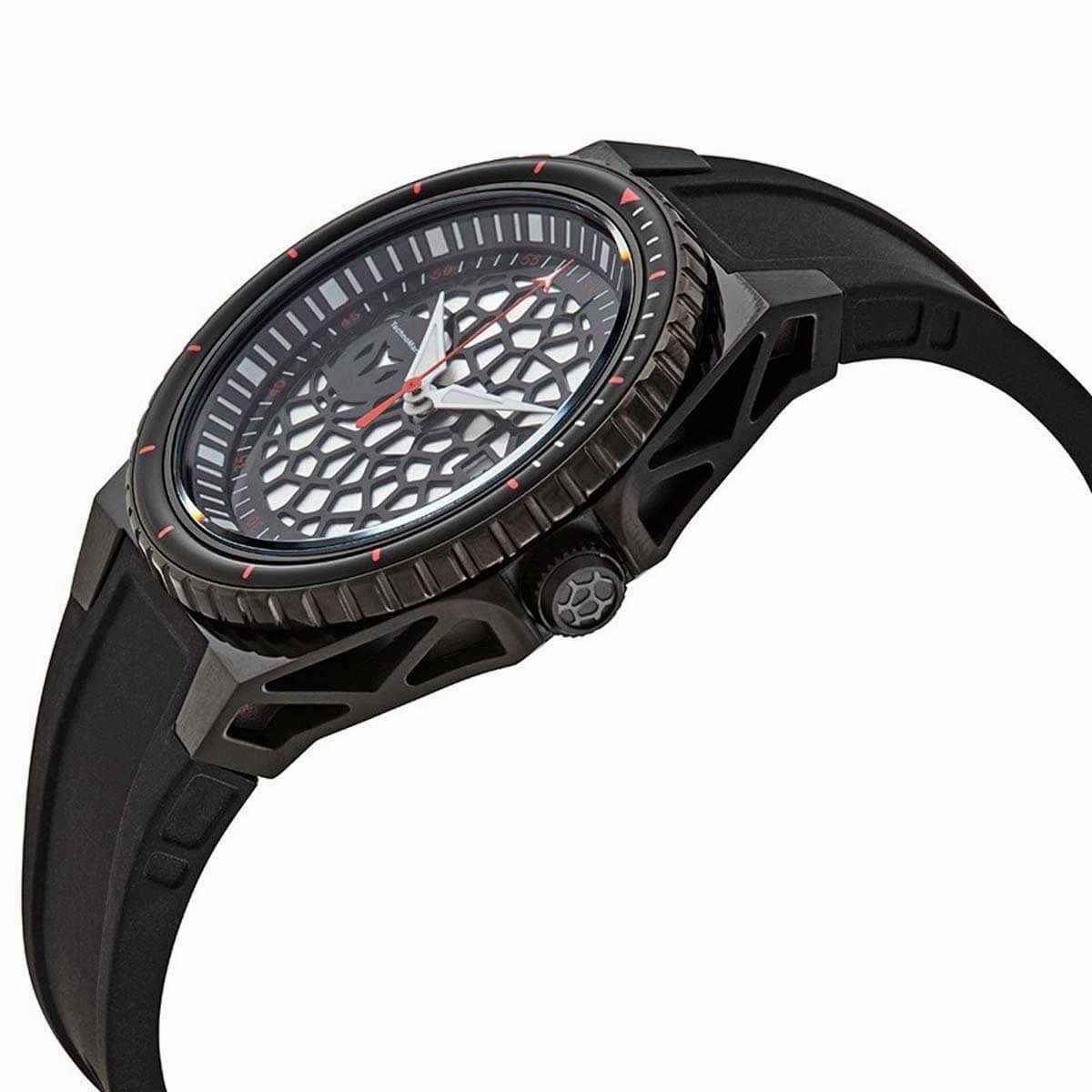 Technomarine Men's Watch - TechnoCell Silver Tone and Black Dial Strap | TM-318061