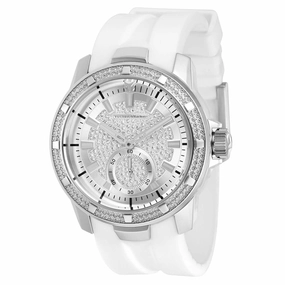Technomarine Men's Watch - UF6 Silver Tone and White Dial Rubber Strap | TM-621015