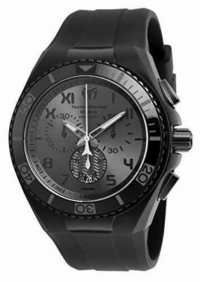 Technomarine TM-115008 Men's Cruise California Black Dial Black Strap Chronograph Dive Watch