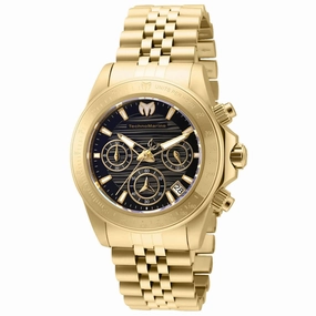 Technomarine Women's Chrono Watch - Manta Ray Quartz Black Dial Bracelet | TM-219030