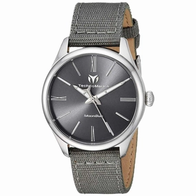 Technomarine Women's Quartz Watch - MoonSun Grey Nylon Strap | TM-117012