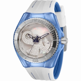 Technomarine Women's Watch - Cruise Dream White and Blue Rubber Strap | TM-119002