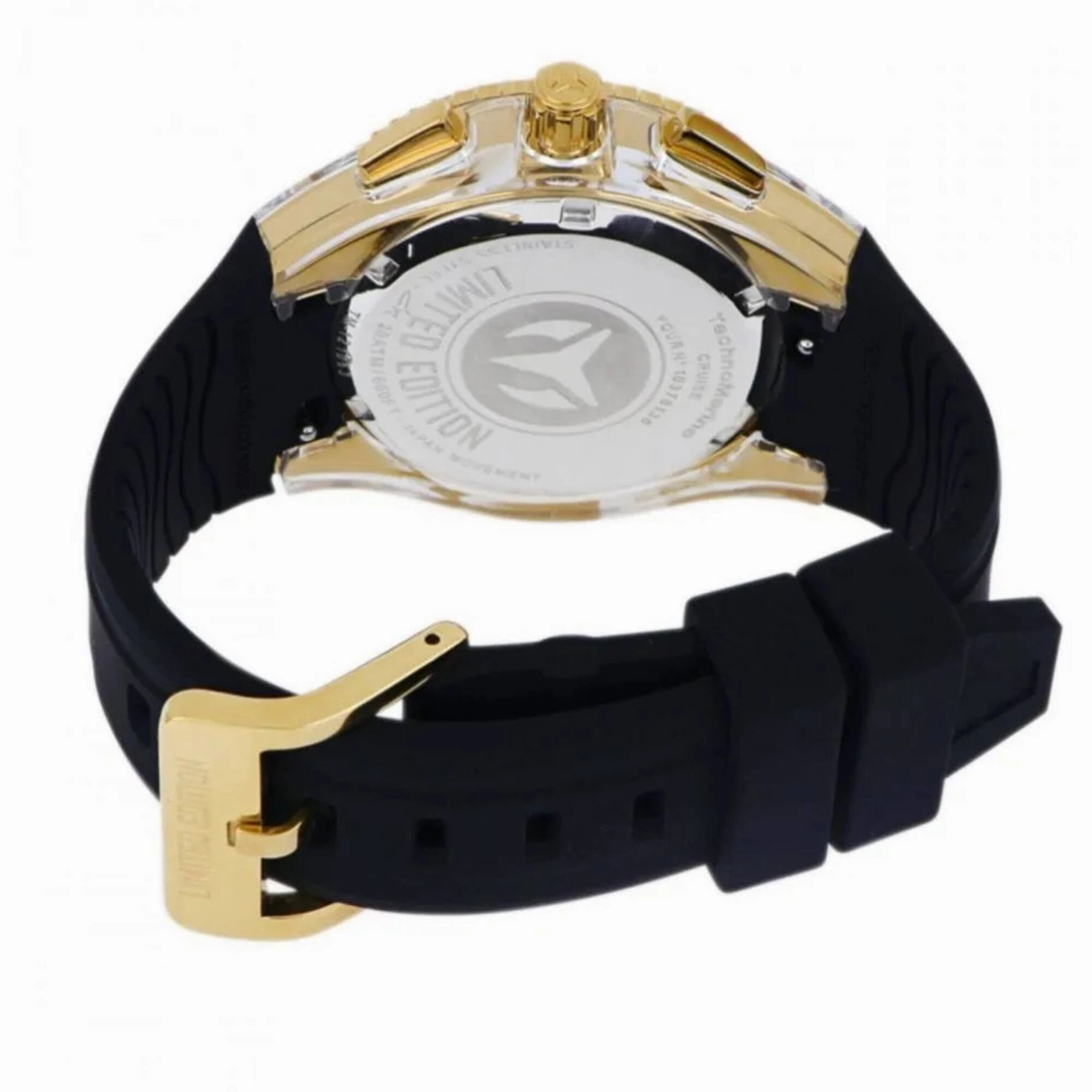 Technomarine Women's Watch - Cruise Glitz White MOP Dial Black Strap | TM-121063