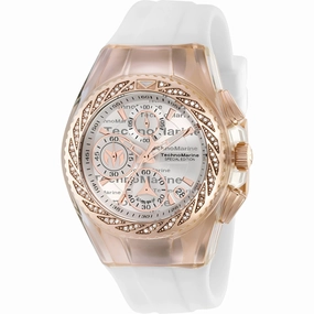 Technomarine Women's Watch - Cruise Glitz White Silicone Strap Quartz | TM-115385