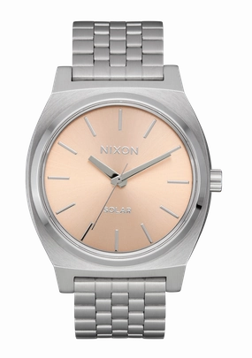 Time Teller Solar - Silver / Salmon