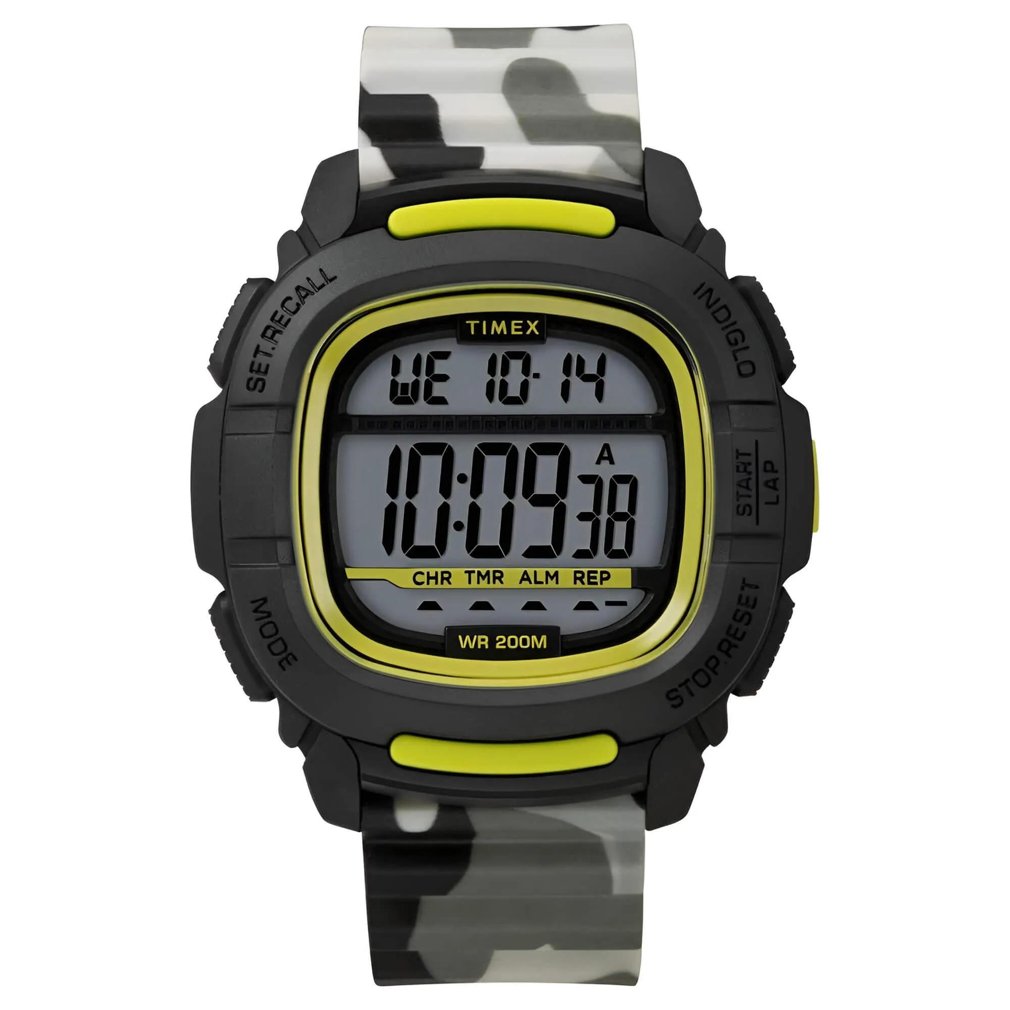 Timex Men's Watch - Boost Shock Black Case Digital Dial Camouflage Strap | TW5M26600JV