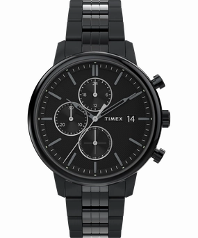 Timex Chicago 45mm Stainless Steel Black Dial Watch TW2W13400