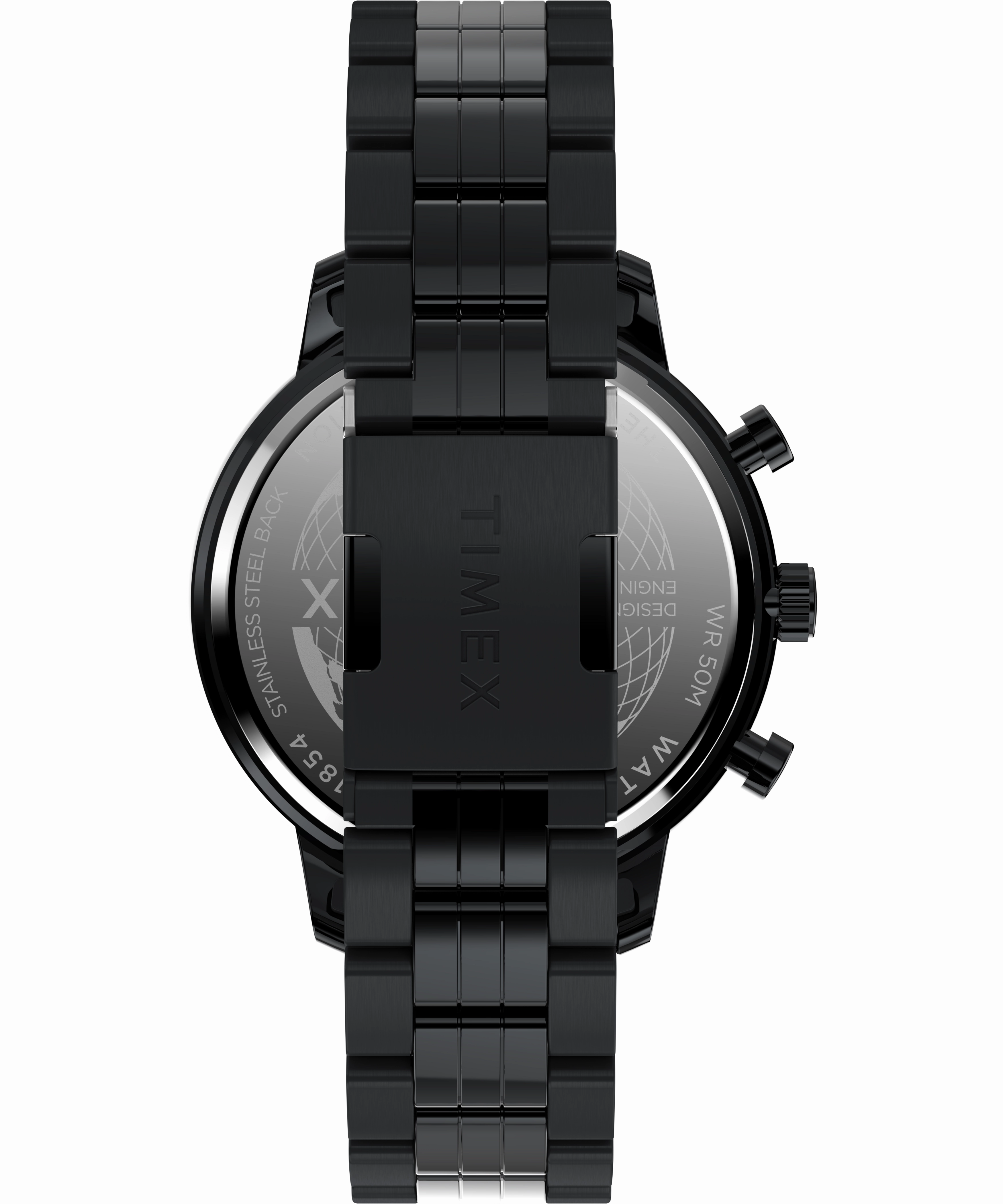 Timex Chicago 45mm Stainless Steel Black Dial Watch TW2W13400