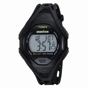 Timex Chronograph Watch - Men's Ironman Sleek 30 Black Strap | TW5M10400JV