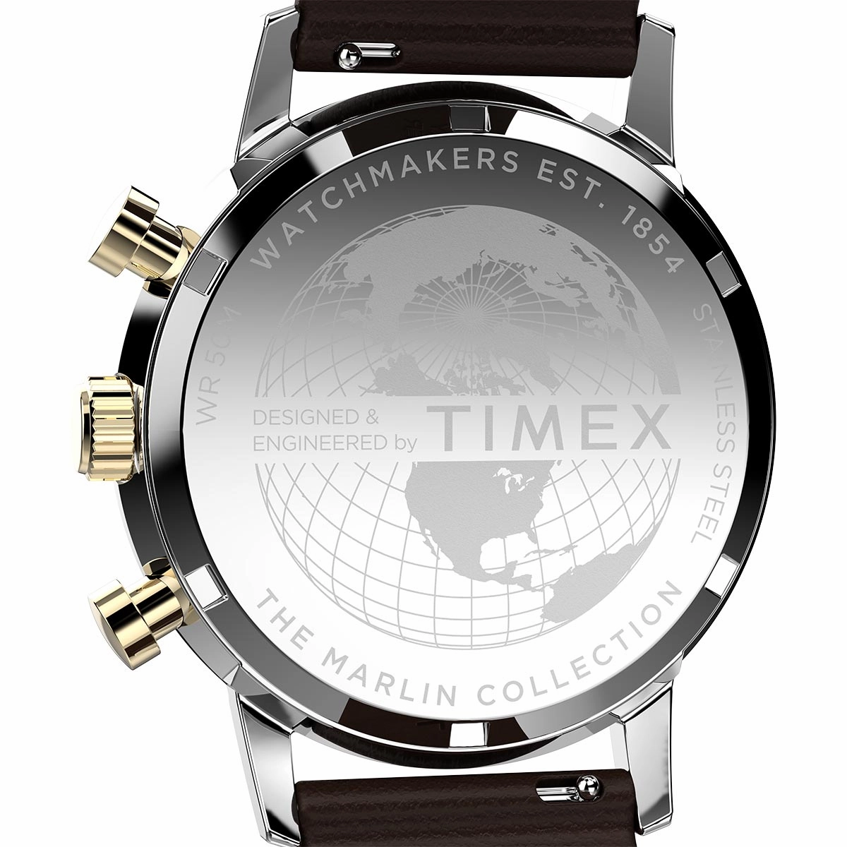 Timex Marlin Chronograph 40mm Leather Band Watch TW2W60400