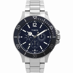 Timex Men's Chronograph Watch - Harborside Blue Dial Bracelet | TW2U13200VQ