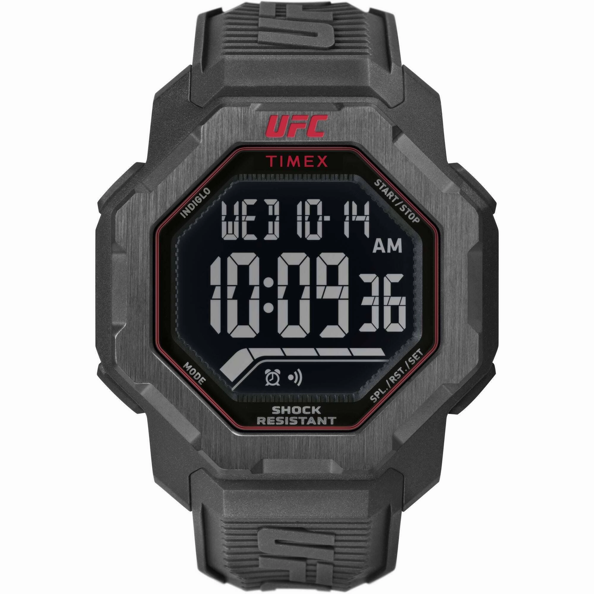 Timex Men's Digital Watch - UFC Strength Black Polyurethane Strap | TW2V88100