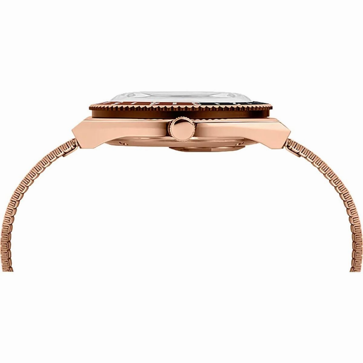 Timex Men's Quartz Watch - Q Reissue Rose Gold Tone Bracelet | TW2U61500ZV