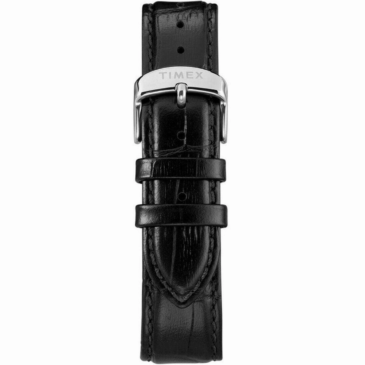 Timex Men's Quartz Watch - Todd Snyder Black Dial Leather Strap | TW2T19500JR