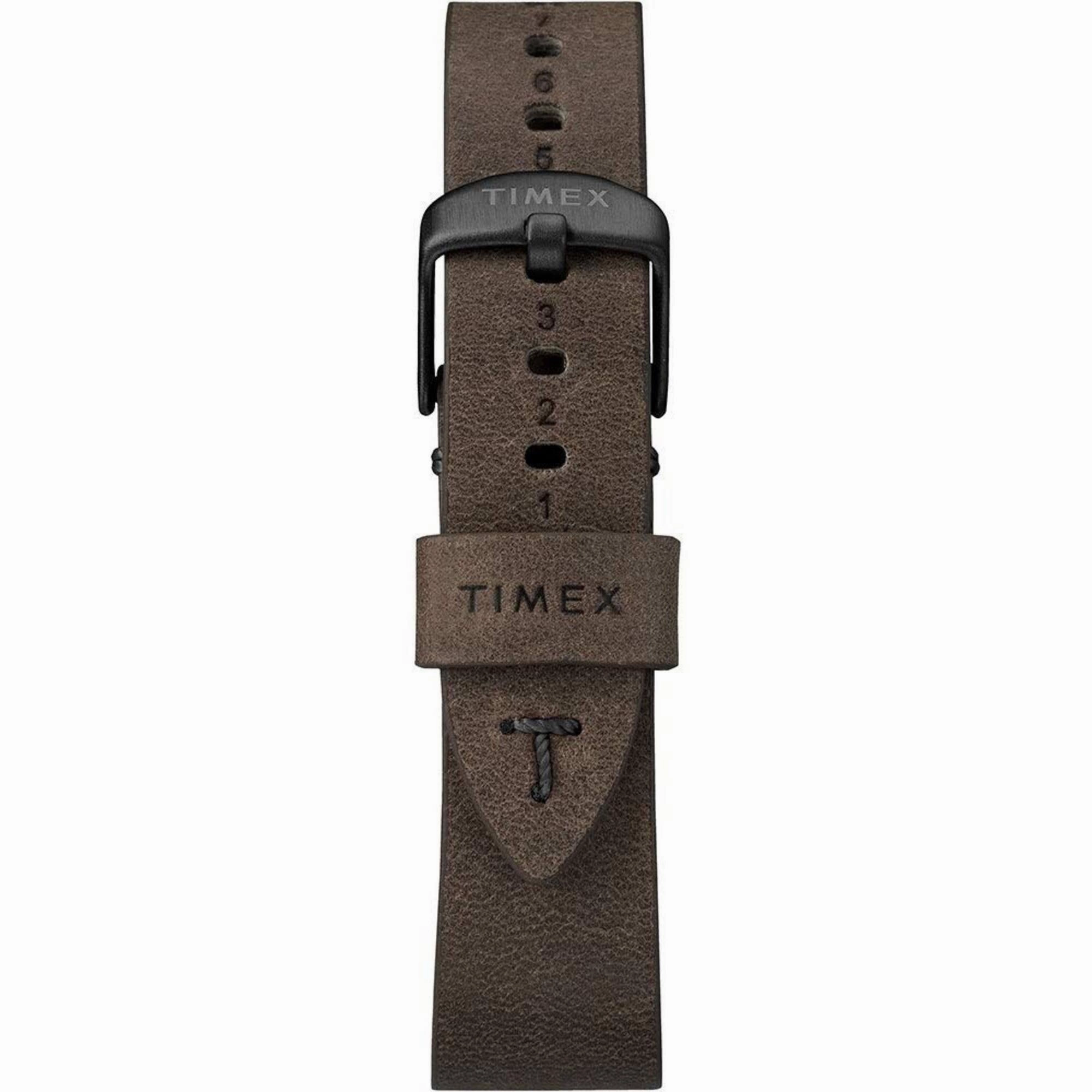 Timex Men's Watch - MK1 Quartz Black Stainless Steel Case Brown Strap | TW2R96900
