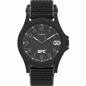 Timex Men's Watch - UFC Apex Quartz Black Dial Nylon Strap | TW2V90800JT