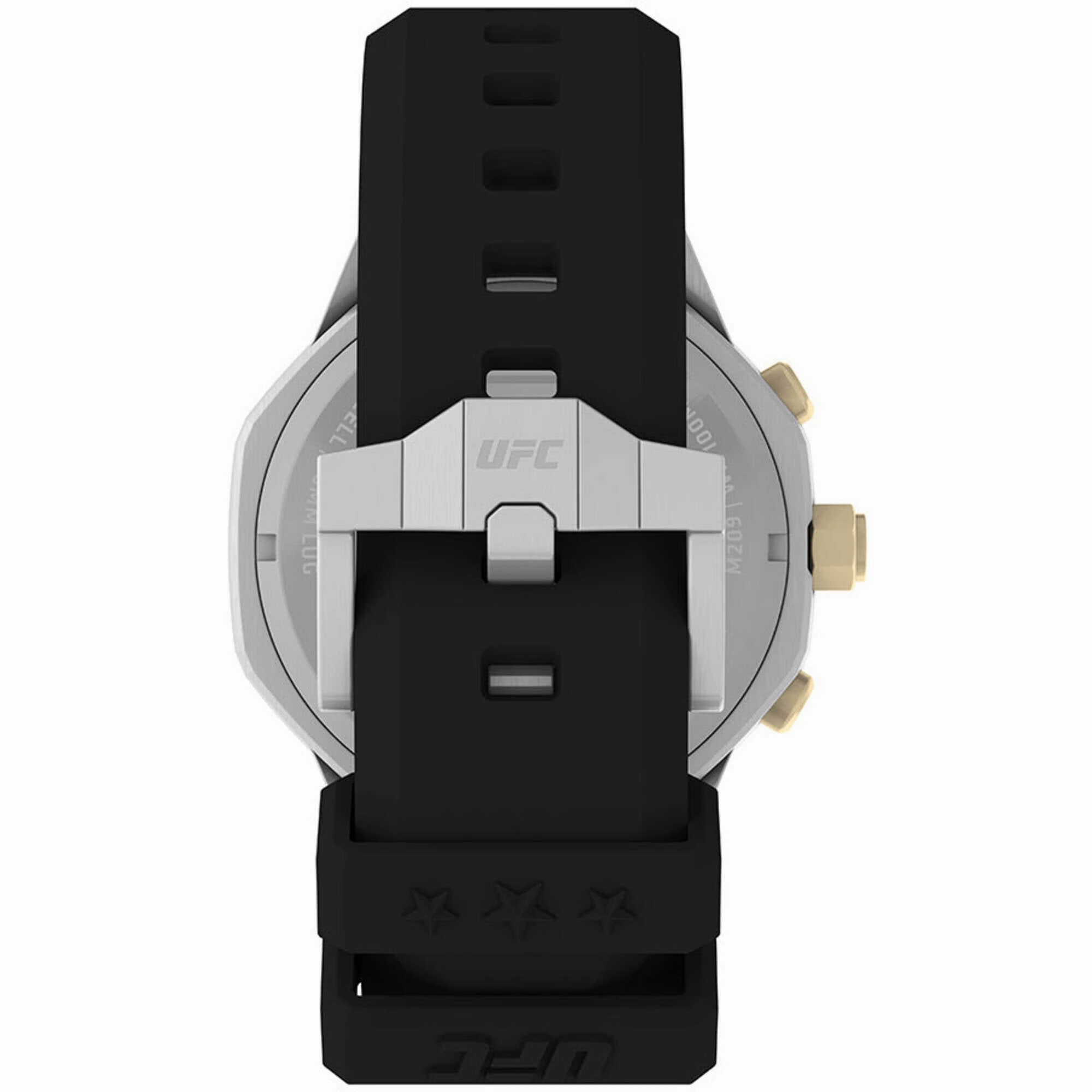 Timex Men's Watch - UFC King Chrono Gold Tone Bezel Black Dial Strap | TW2V87300