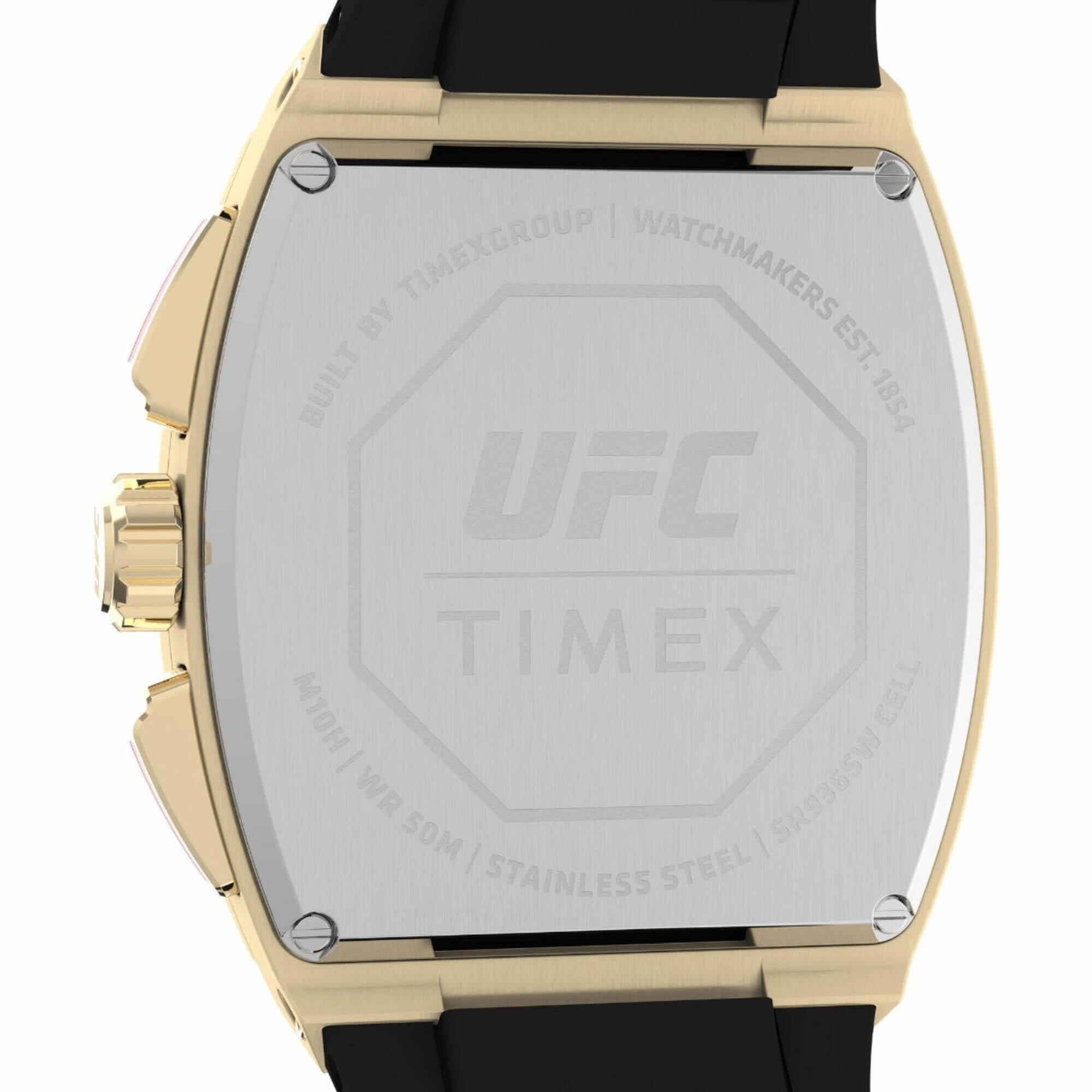 Timex Men's Watch - UFC Street Chronograph Yellow Gold Case Black Strap | TW2V88000
