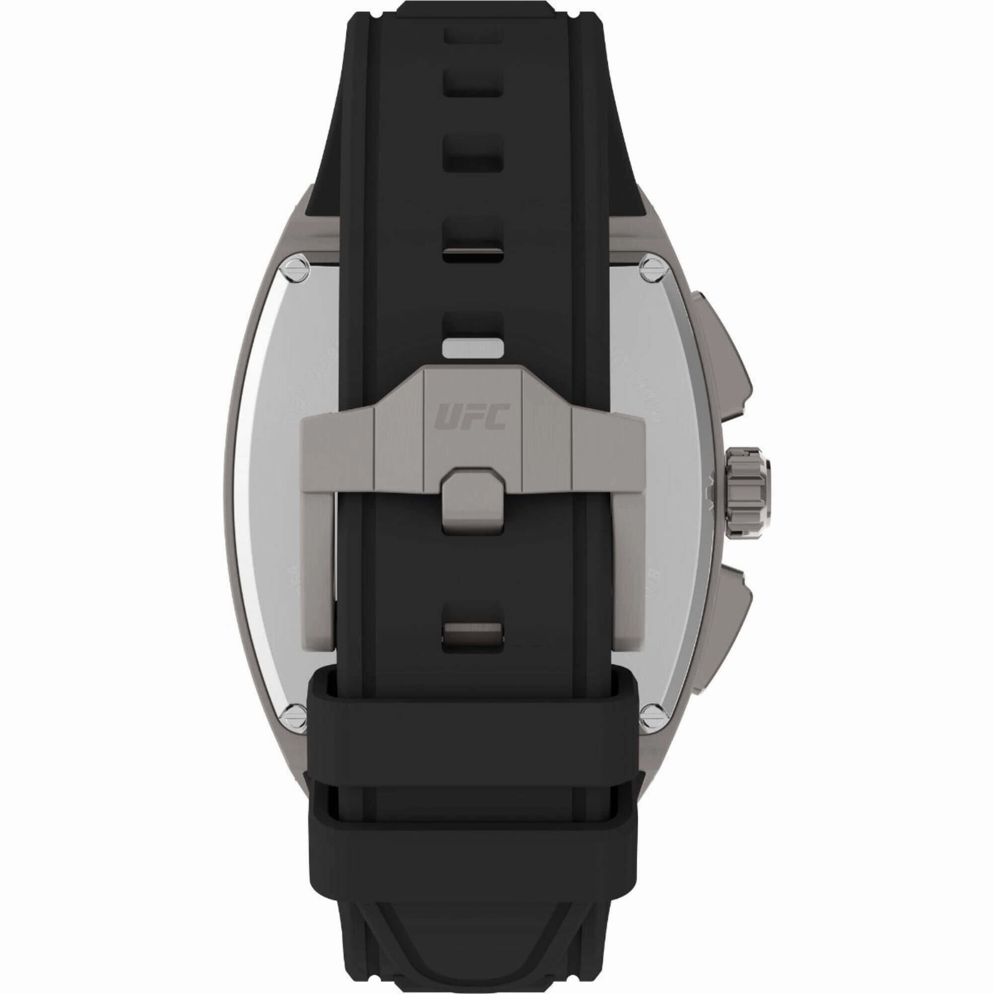 Timex Men's Watch - UFC Street Gunmetal Case Black Silicone Strap | TW2V87400