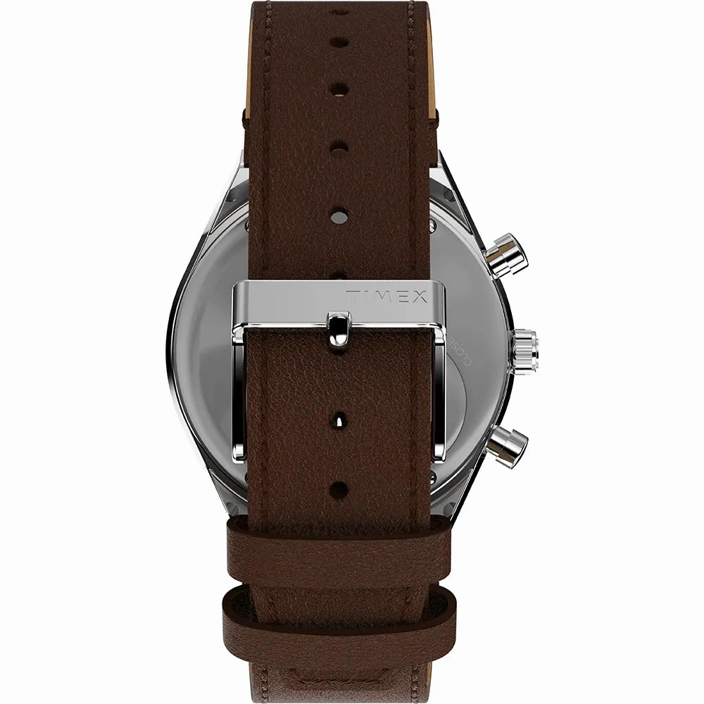 Timex Q Chronograph Brown Leather Watch TW2W51800