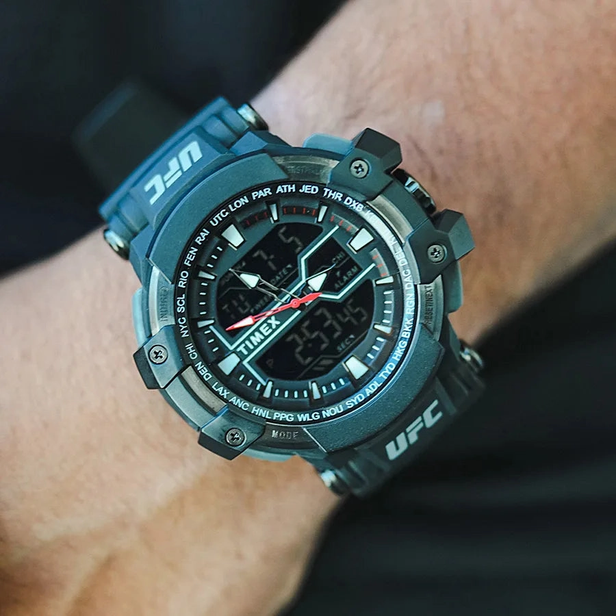 Timex UFC Combat 53mm Resin Strap Watch TW5M51800