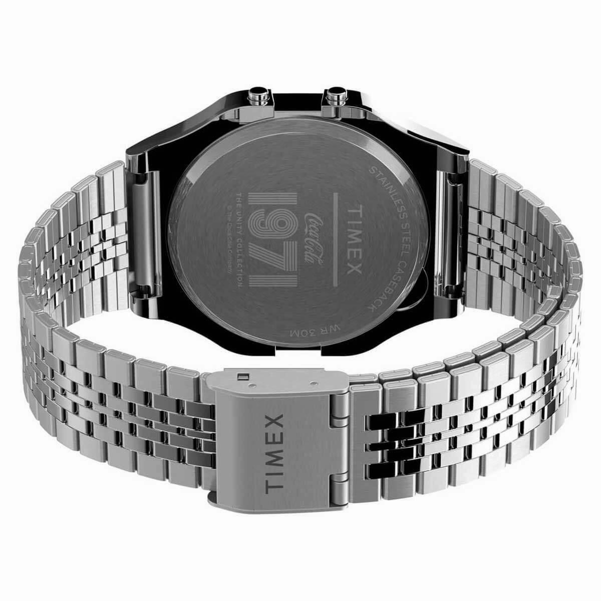 Timex Unisex Watch - Coca-Cola Unity Digital Coke Theme Dial Bracelet | TW2V25900N9