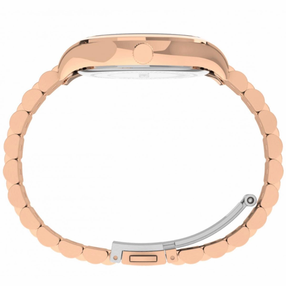 Timex Women's Quartz Watch - Waterbury Cream Dial Rose Gold Bracelet | TW2U23200VQ