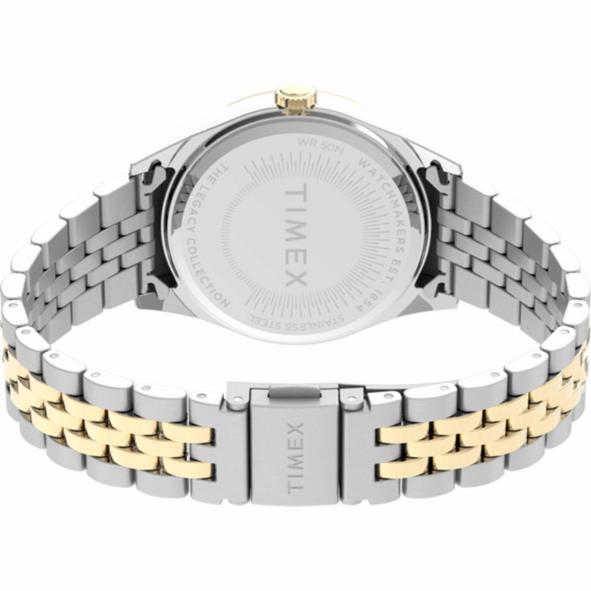 Timex Women's Watch - Legacy Date Display White Dial Steel Bracelet | TW2V68500VQ