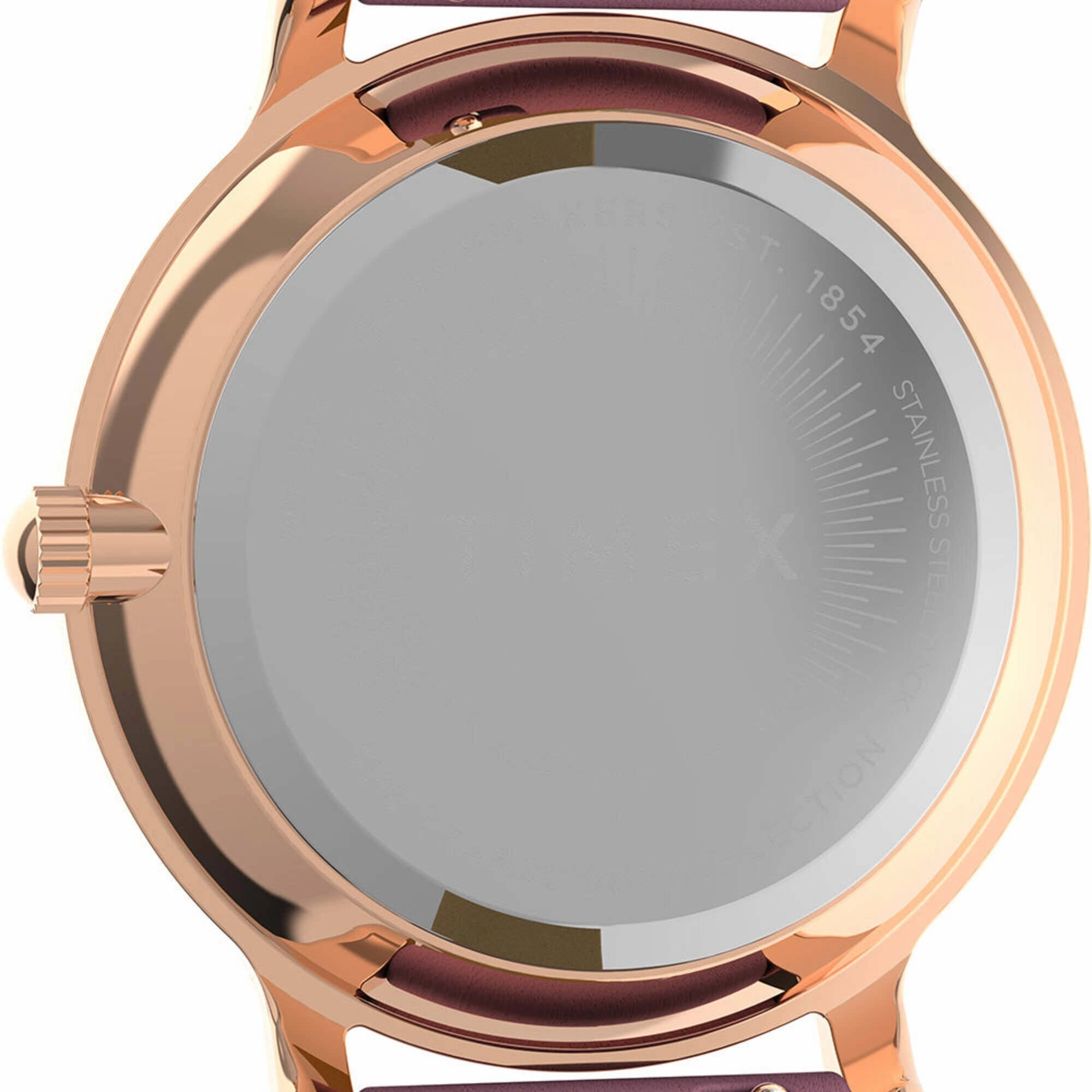 Timex Women's Watch - Transcend Quartz Rose Gold Dial Pink Leather Strap | TW2V66900