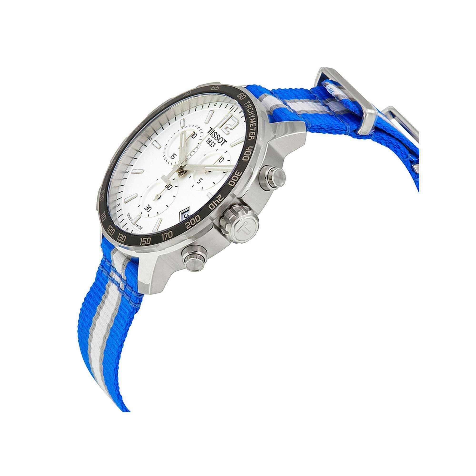 Tissot Men's Chrono Watch - Quickster Dallas Mavericks Silver Dial | T0954171703719