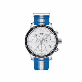 Tissot Men's Chrono Watch - Quickster Dallas Mavericks Silver Dial | T0954171703719