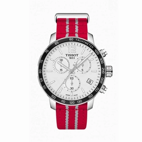 Tissot Men's Chrono Watch - Quickster Houston Rockets Silver Dial | T0954171703712